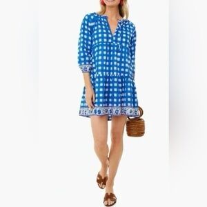 SZ Block Prints Tuckernuck Priya Dress in Gingham Plaid - small